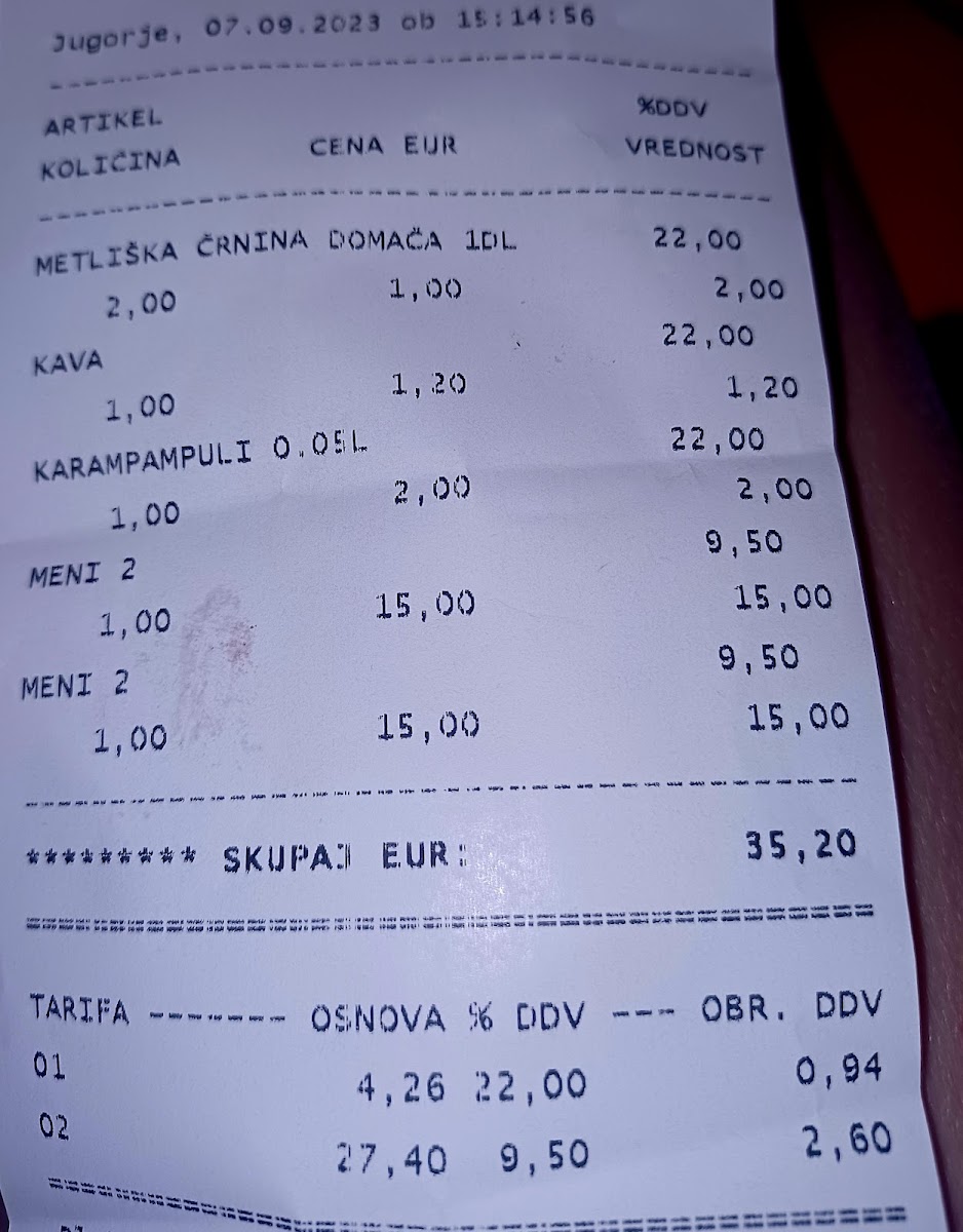 Menu Gostilna Peter Badovinac Peter Badovinac S.p.-1